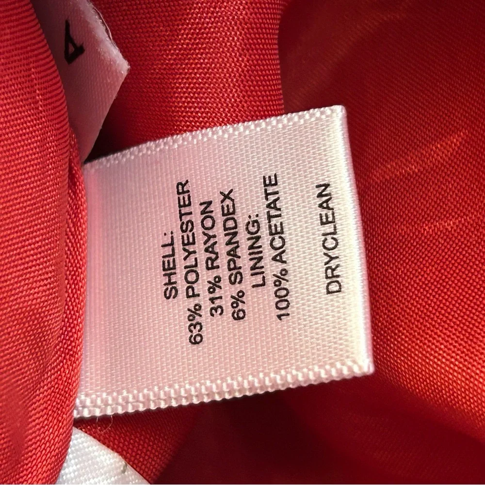LOFT Vibrant Red Pencil Skirt